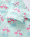 Pajama Set 2Y-7Y Organic Cotton O-neck Super Soft And Breathable Flamingo HY6001-5